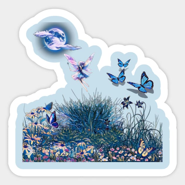 Butterfly Sticker by Nature In